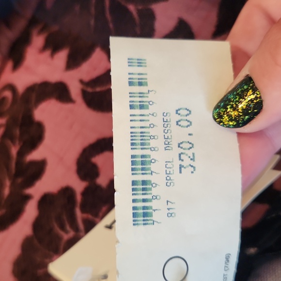 Jessica McClintock Blue Mesh Embelished Ballgown - Picture 5 of 5